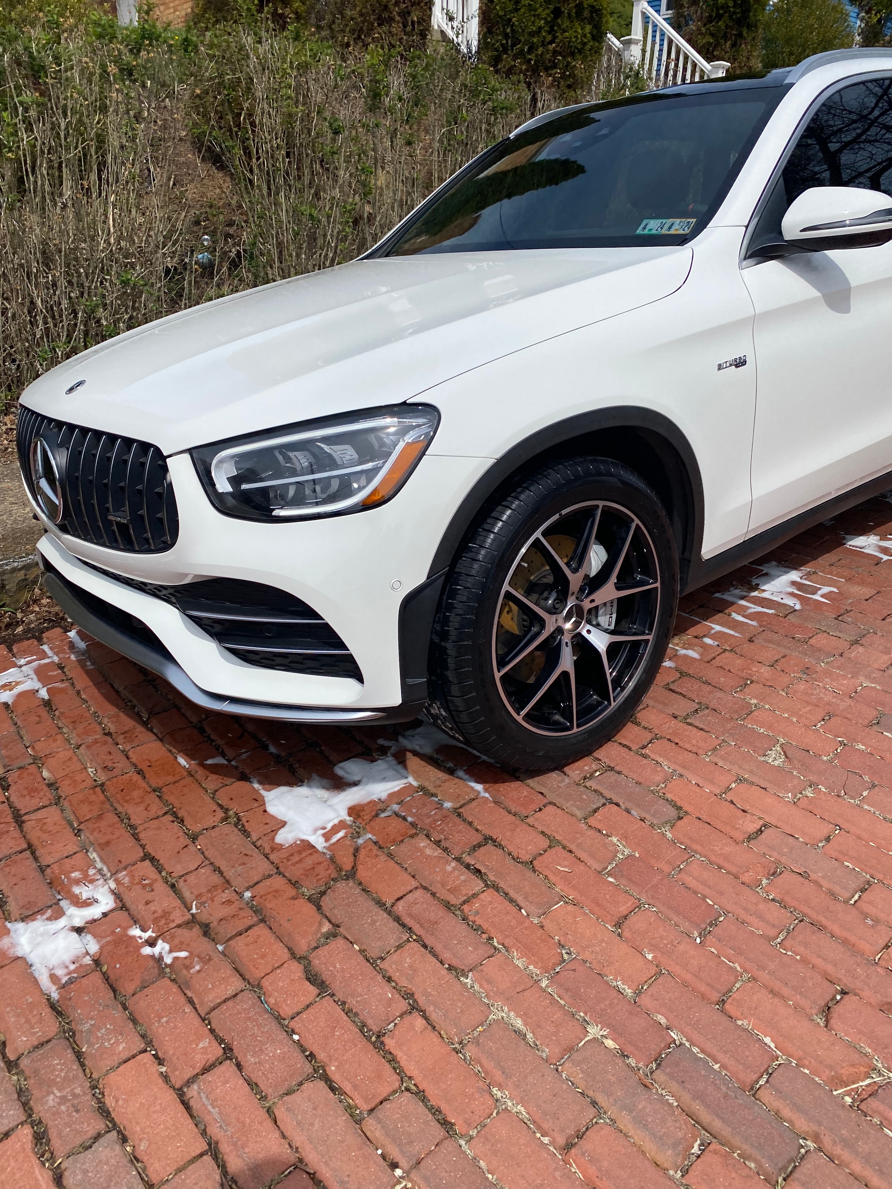 Obsidian Detailing — White Mercedes-AMG exterior front detail