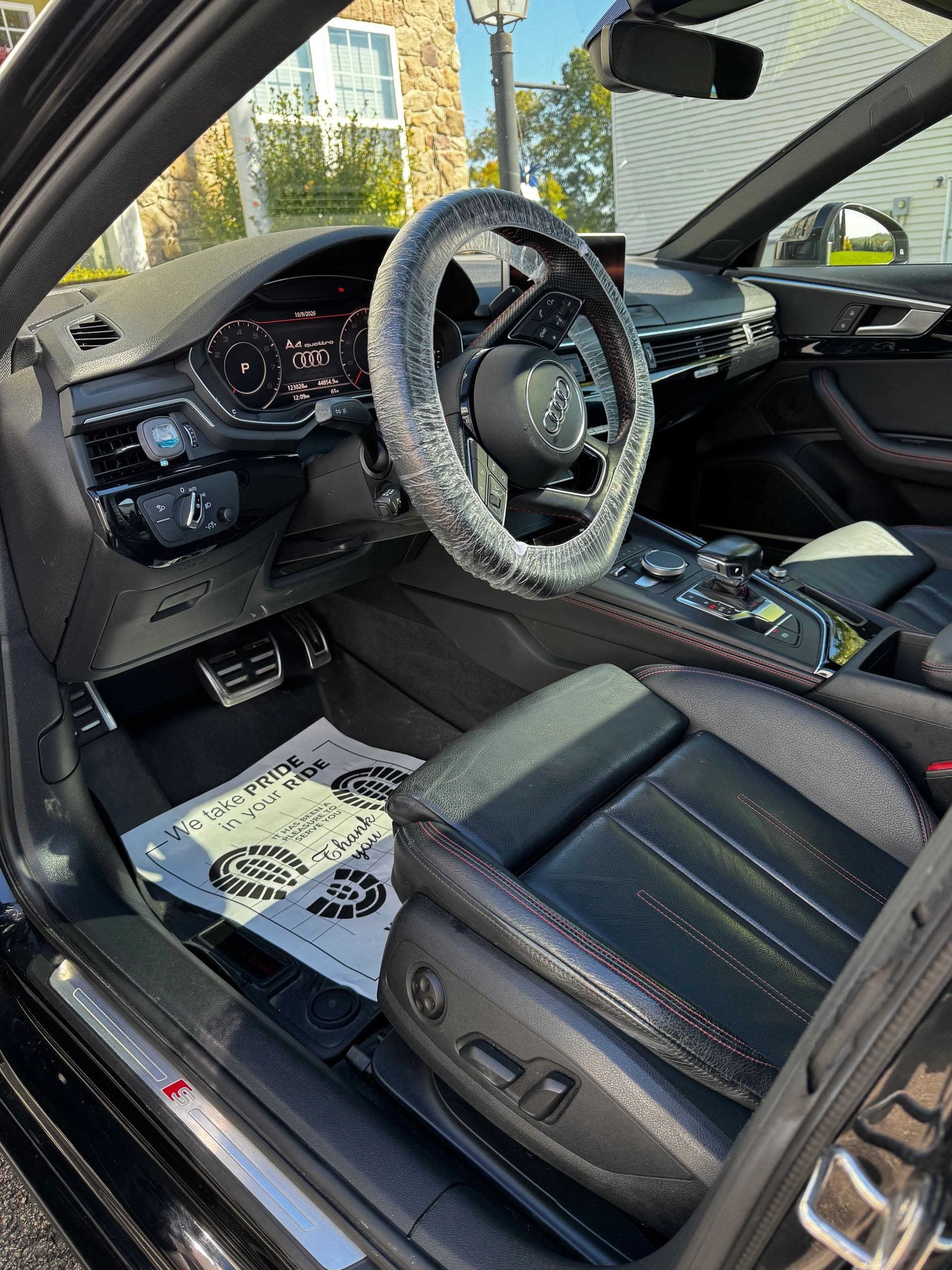 Obsidian Detailing — Audi interior steering wheel detail