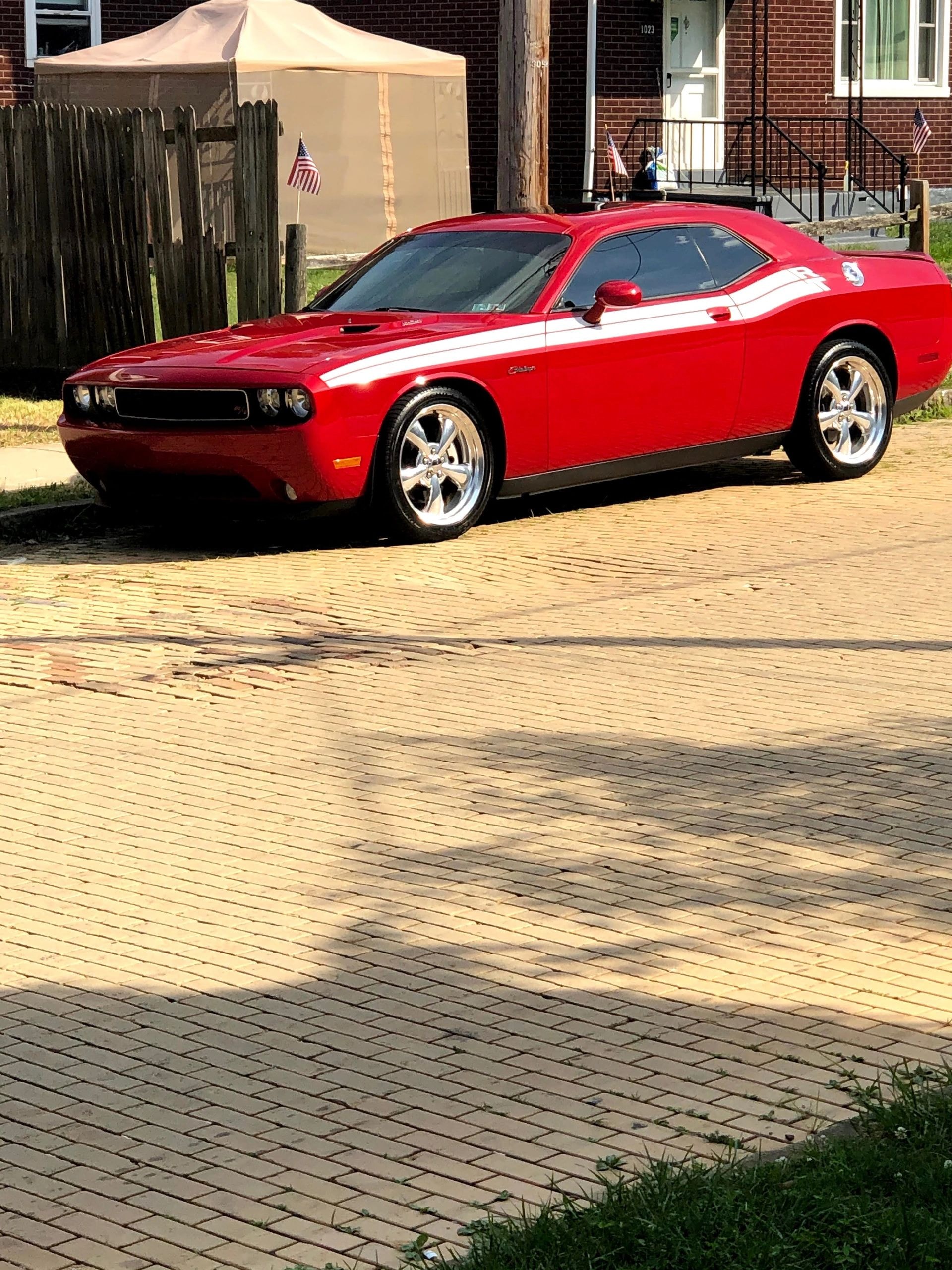 Obsidian Detailing — Red Dodge Challenger finished detail